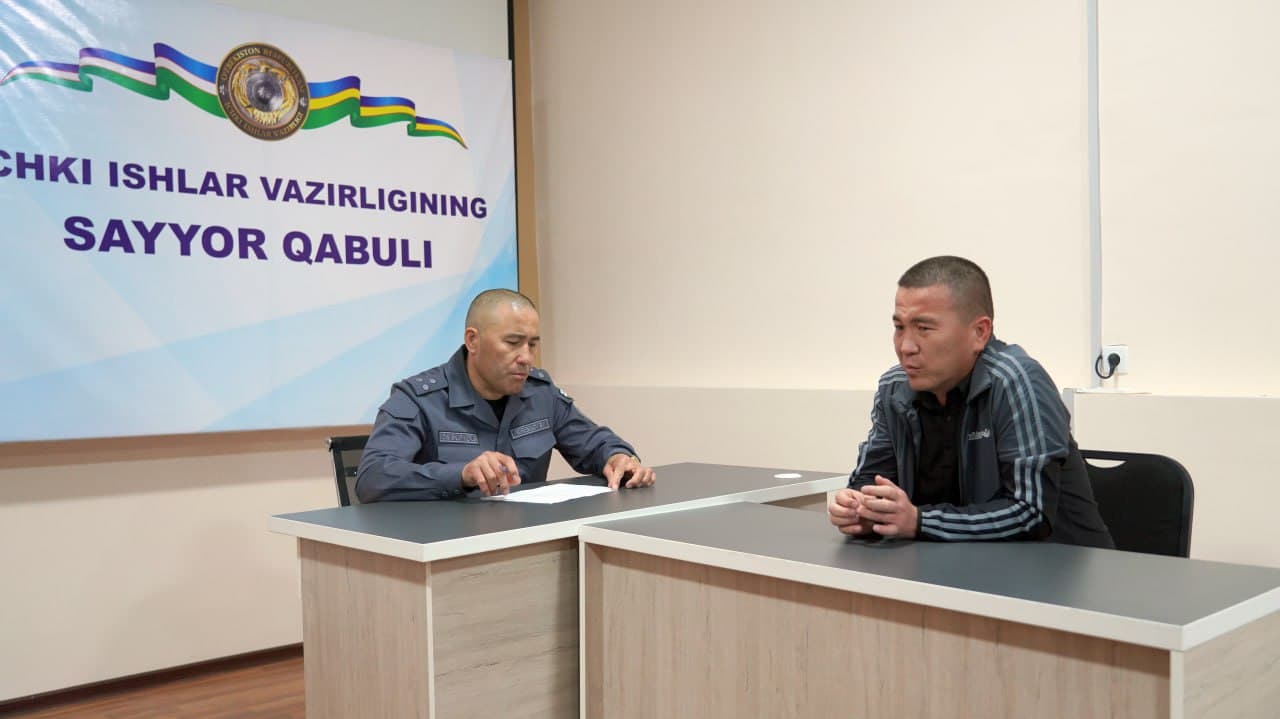 Qoraqalpogʻiston Respublikasi Ichki ishlar vaziri tomonidan Probatsiya hisobida turgan shaxslarning muammolarini oʻrganish maqsadida sayyor qabuli oʻtkazildi