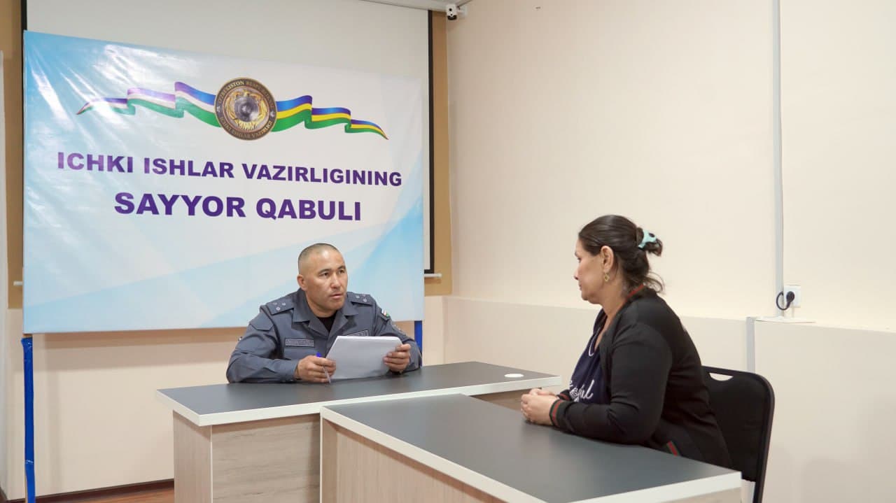 Qoraqalpogʻiston Respublikasi Ichki ishlar vaziri tomonidan Probatsiya hisobida turgan shaxslarning muammolarini oʻrganish maqsadida sayyor qabuli oʻtkazildi