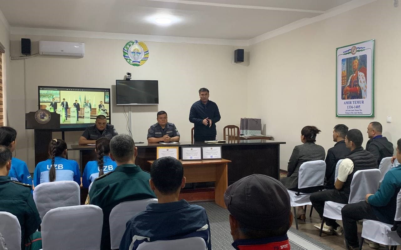В УВД Музрабадского района Сурхандарьинской области проведено собрание федерации волейбола