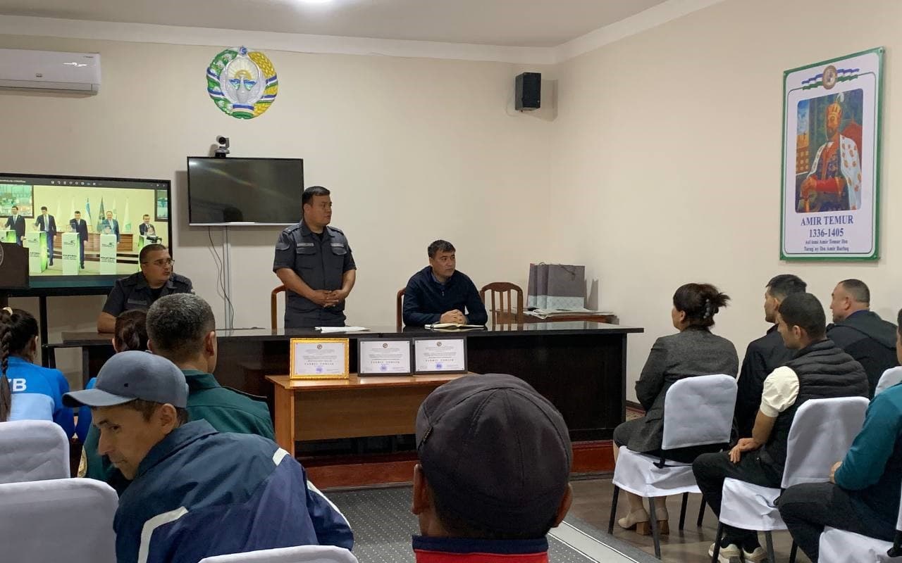 В УВД Музрабадского района Сурхандарьинской области проведено собрание федерации волейбола