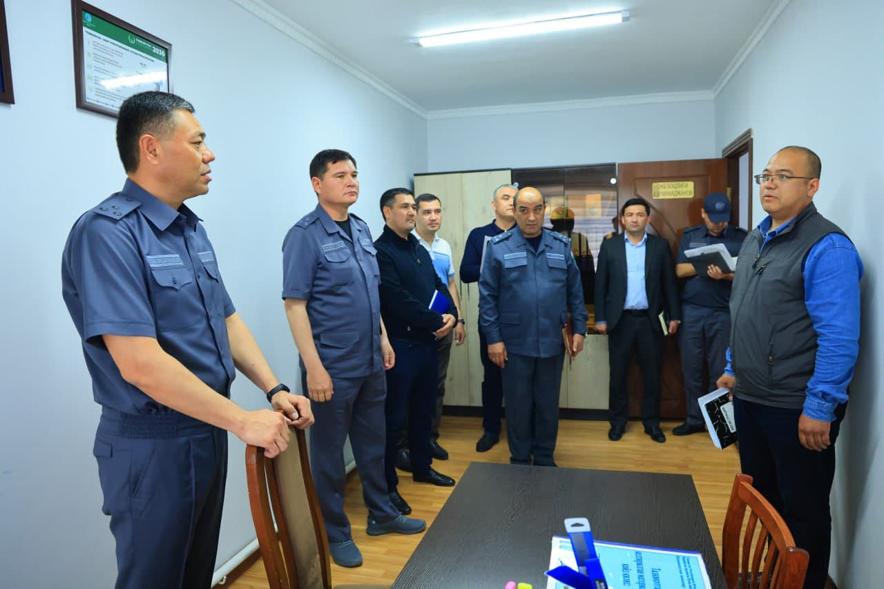Наманган шаҳар Ички ишлар бошқармасининг фаолияти ўрганилди