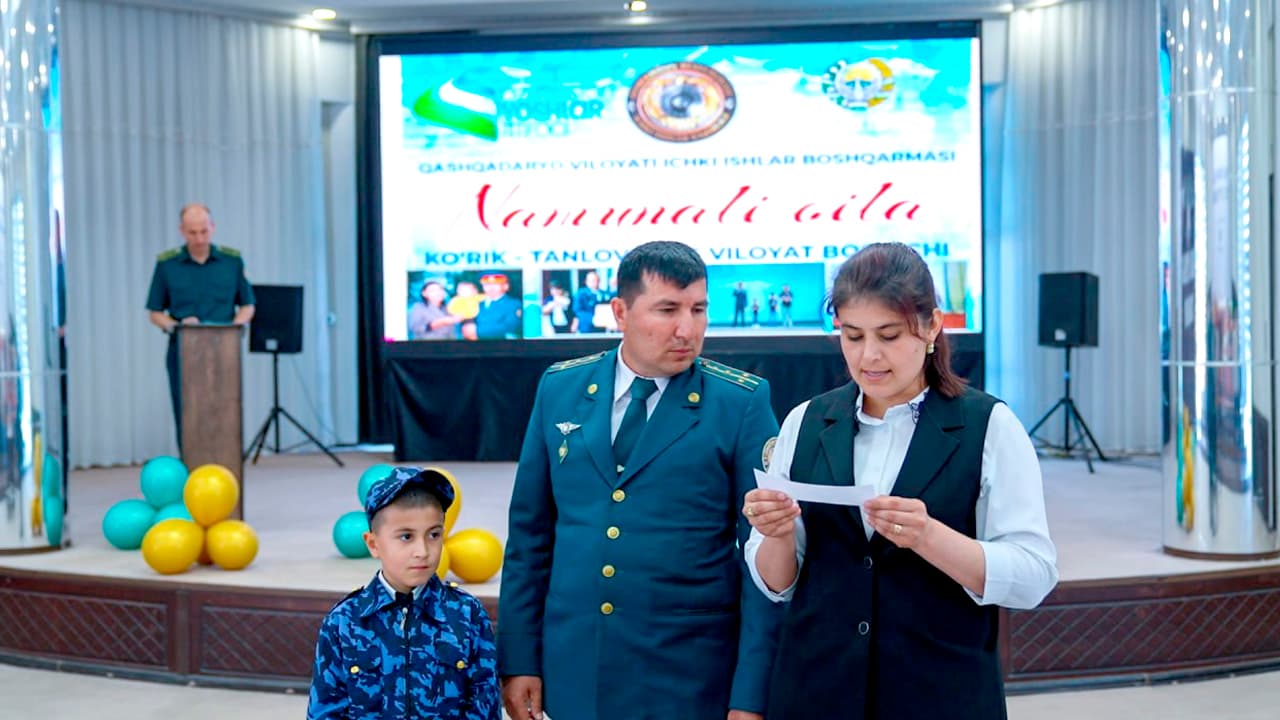 Qashqadaryo viloyat Yoshlar markazida ichki ishlar organlari xodimlari oʻrtasida “Namunali oila” koʻrik-tanlovining ilk bosqichi boʻlib oʻtdi