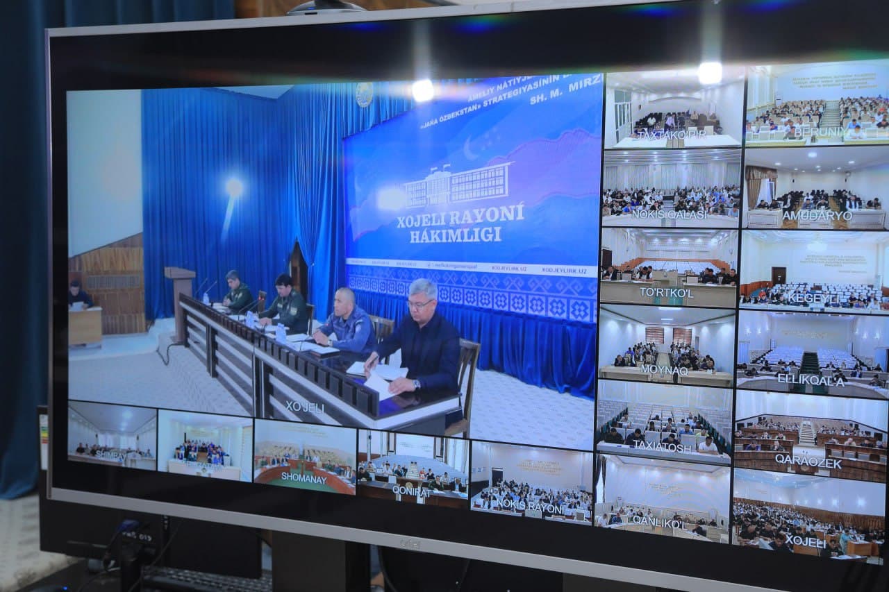 Qoraqalpogʻiston Respublikasi Xoʻjayli tumanida vazifalar ijrosi tanqidiy muhokama qilindi