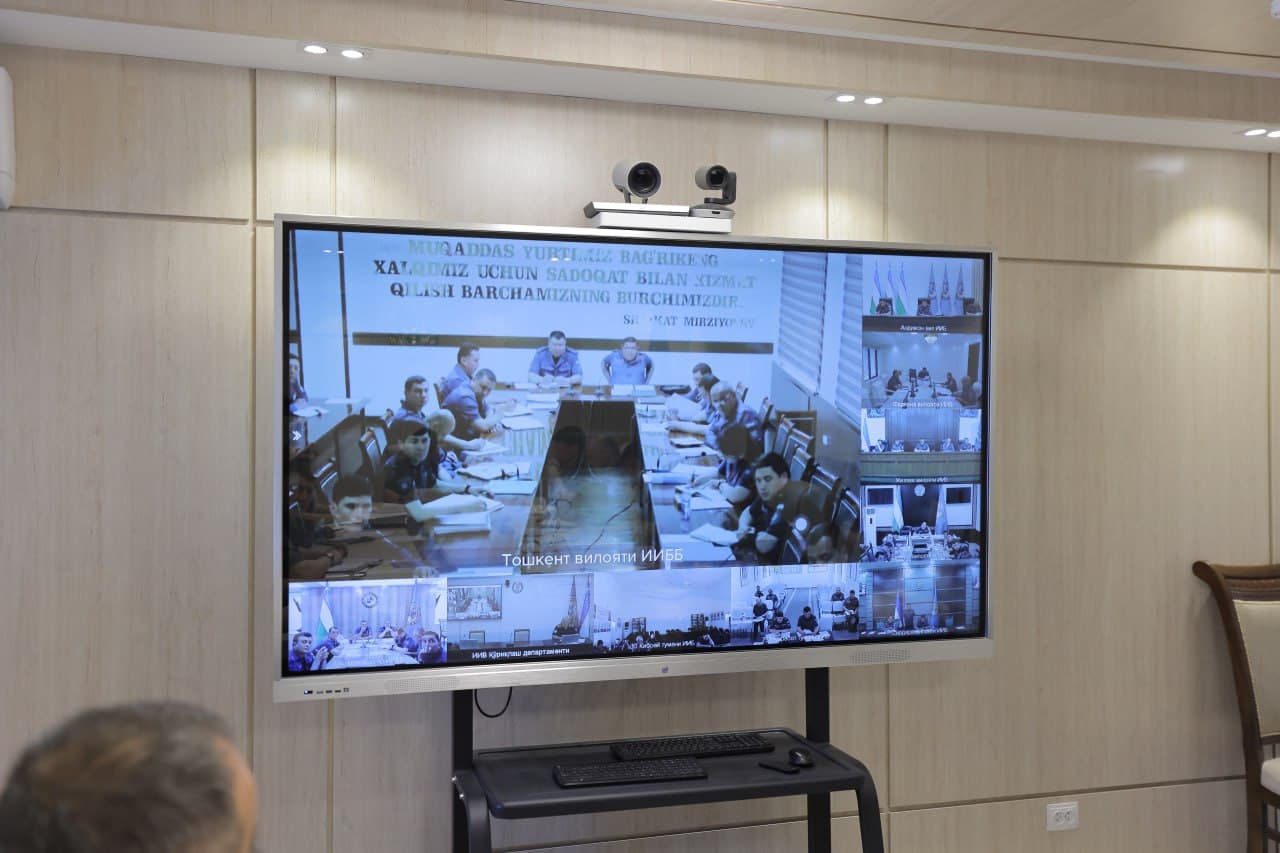 IIV Jamoat xavfsizligi departamentida videoselektor yigʻilishi boʻlib oʻtdi