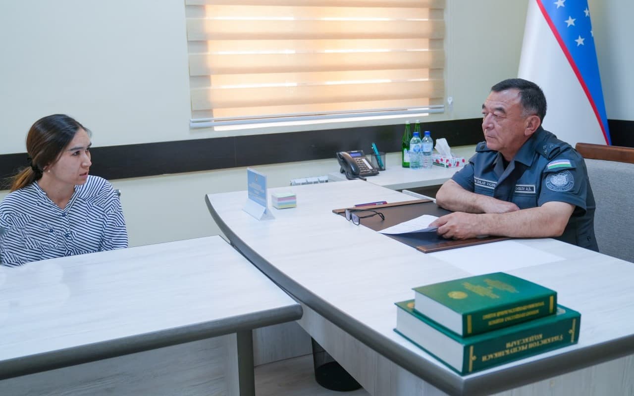 Qashqadaryo viloyati IIB rahbariyati boshqarma jismoniy va yuridik shaxslarni qabul qilish xonasida fuqarolarni murojaatlari boʻyicha qabul oʻtkazdi