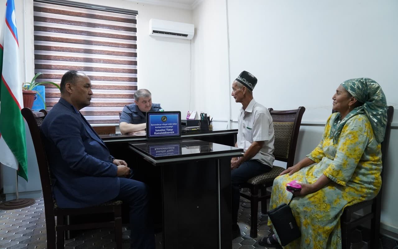 Surxondaryo viloyati ichki ishlar boshqarmasi tomonidan navbatdagi “Ommaviy sayyor qabul”i Jarqoʻrgʻon tumanida tashkil etildi