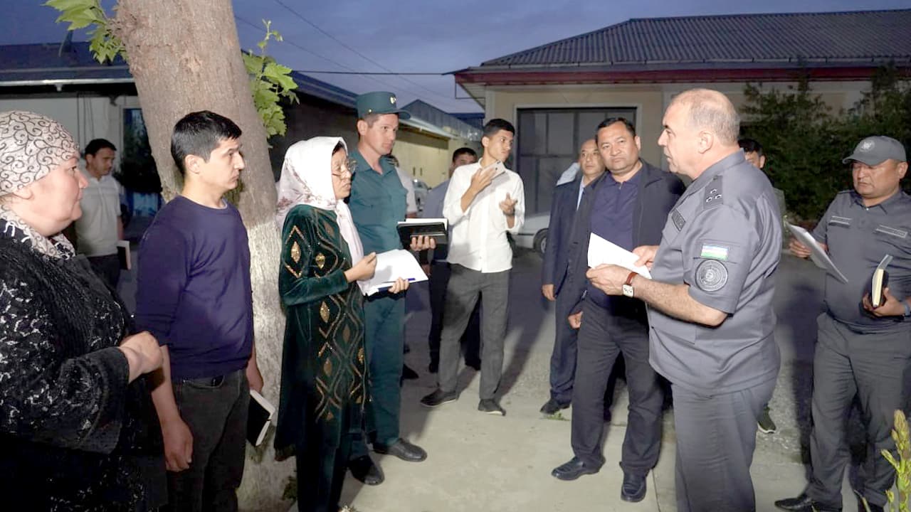 Samarqand viloyatdagi “qizil” toifadagi mahallarda kriminogen vaziyatni barqarorlashtirish boʻyicha manzilli ishlar amalga oshirilmoqda