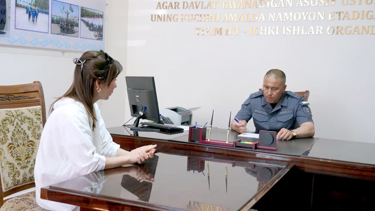 Qoraqalpogʻiston Respublikasi Ichki ishlar vazirligi rahbariyatining navbatdagi shaxsiy qabuli oʻtkazildi