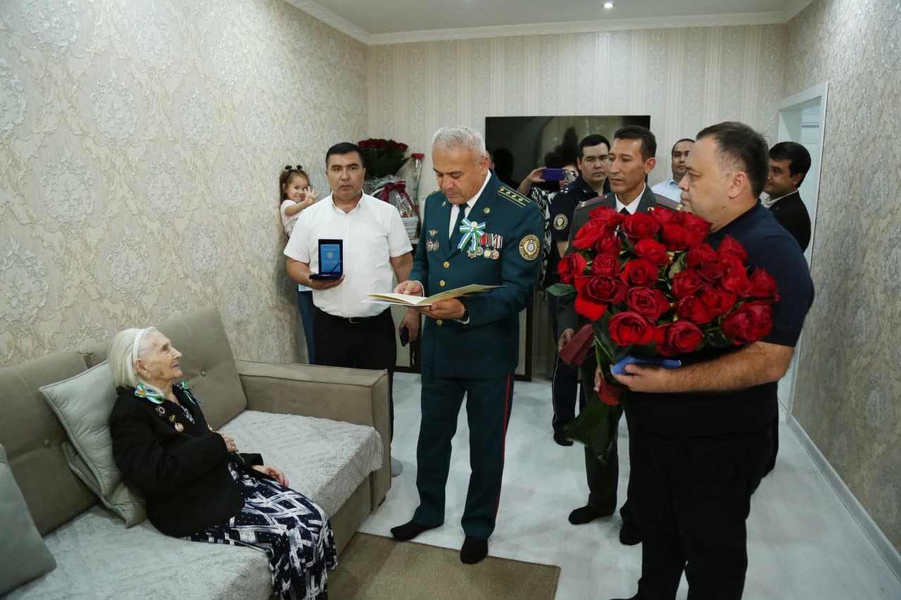 Ichki ishlar vazirligi rahbariyati tomonidan poytaxtimizda istiqomat qilib kelayotgan Ikkinchi jahon urushi qatnashchilari, front va front orti faxriylariga Prezidentimizning bayram tabriklari yetkazildi