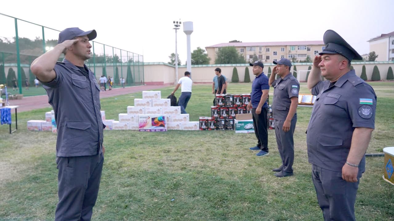 Surxondaryoda Huquqni muhofaza qiluvchi organlari xodimlari oʻrtasida sportning futbol turi boʻyicha viloyat birinchiligi musobaqasi oʻtkazildi