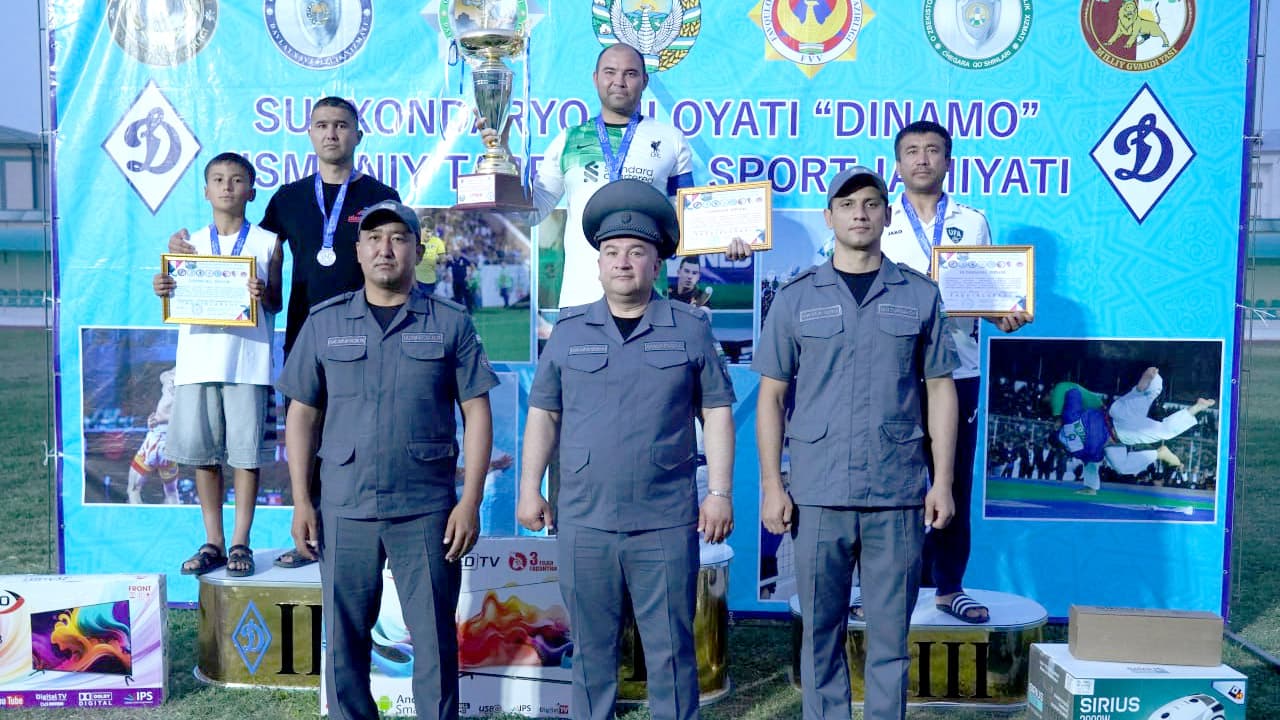 Surxondaryoda Huquqni muhofaza qiluvchi organlari xodimlari oʻrtasida sportning futbol turi boʻyicha viloyat birinchiligi musobaqasi oʻtkazildi