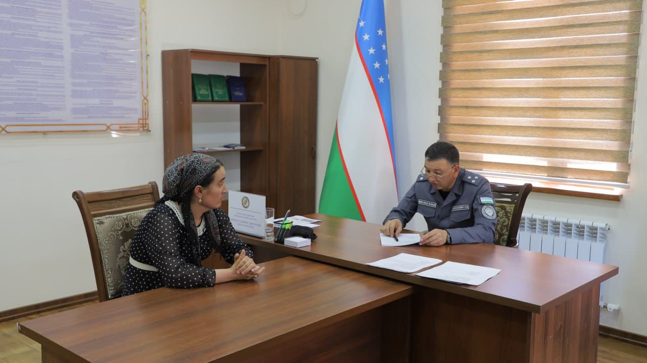 Хоразм вилояти ИИБ бошлиғи томонидан шахсий қабул ўтказилди