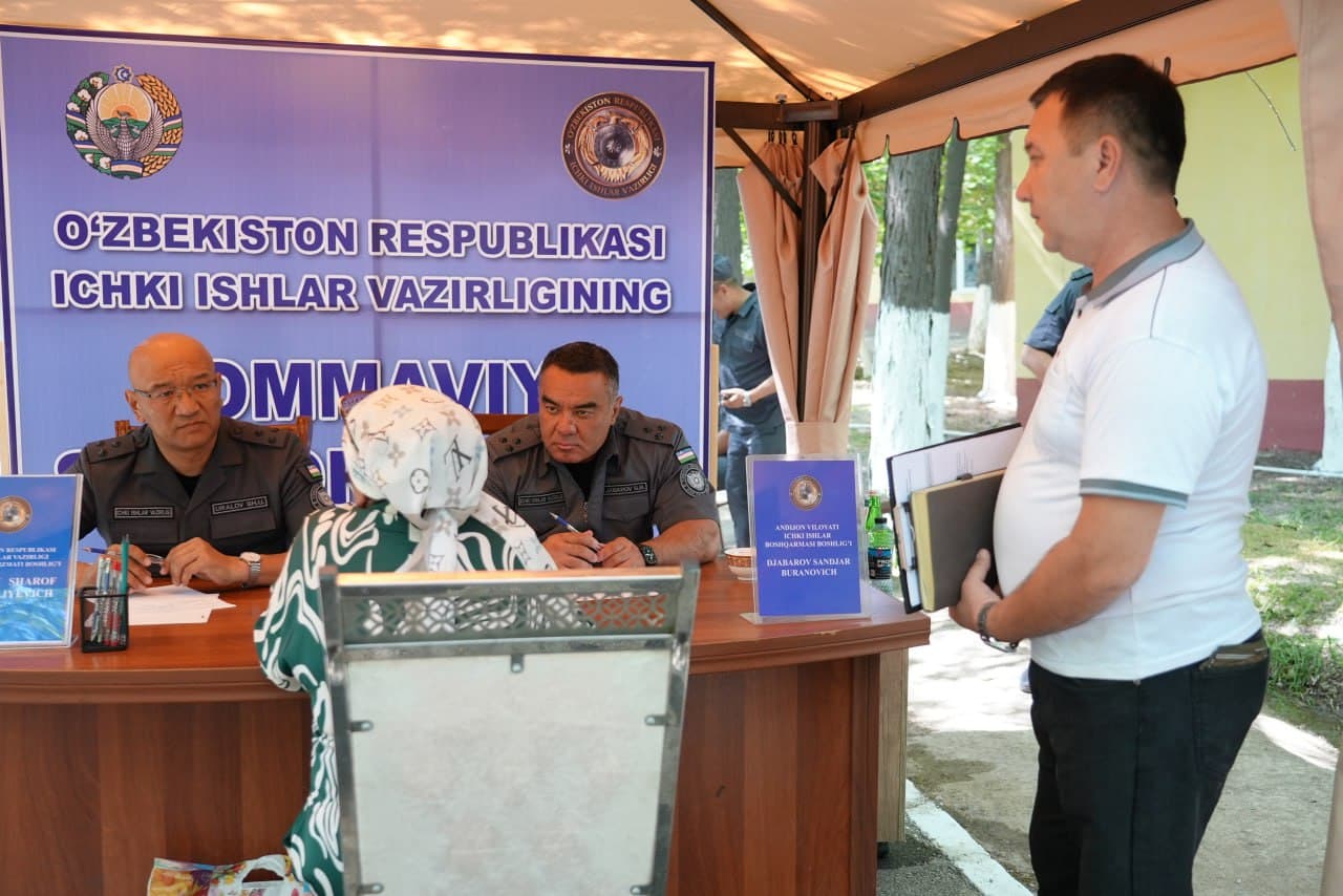 В Андижане проведены массовые выездные приемы граждан и мероприятия по обсуждению системных мер по борьбе с преступностью