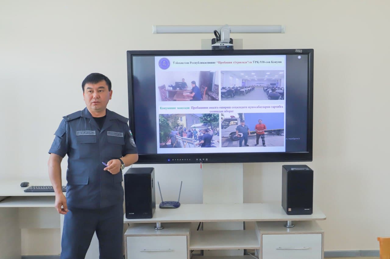 Қашқадарё вилояти ички ишлар органлари пробация хизмати ходимлари иштирокида сайёр ўқув-семинар машғулотлари ташкил этилди