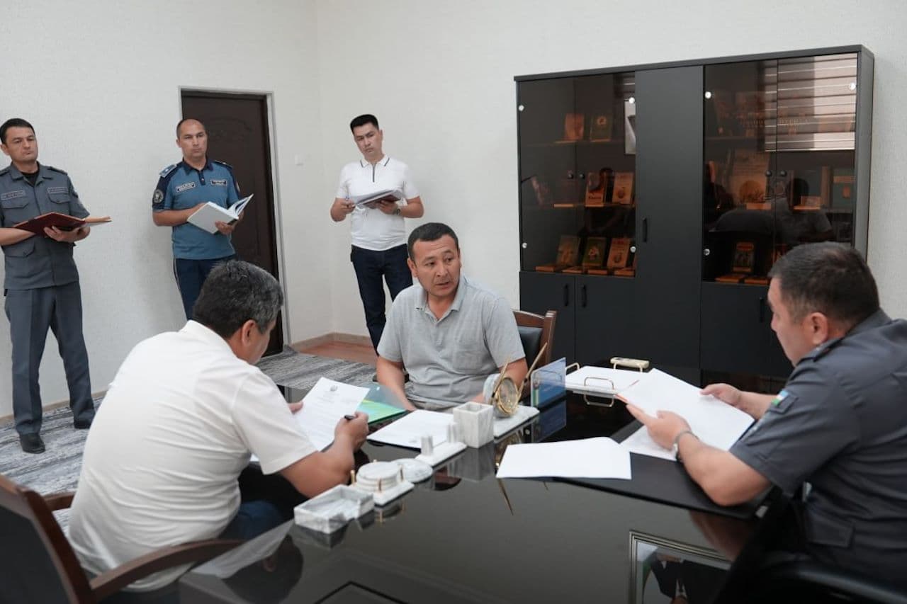 Navoiy viloyati IIB boshligʻining shaxsiy qabuli boʻlib oʻtdi