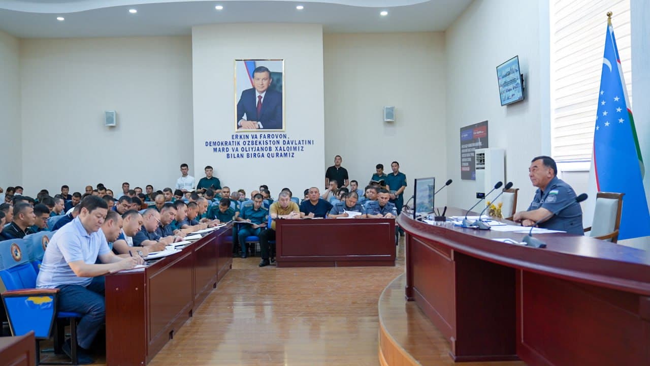 Qashqadaryo viloyati IIBda jinoyatchilikka qarshi kurash choralari muhokama qilindi