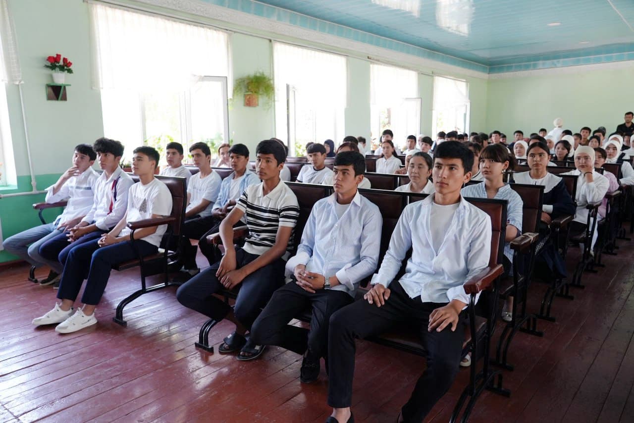 The preventative awareness initiatives are being undertaken for school graduates and their parents in Bulakbashi district, Andijan region