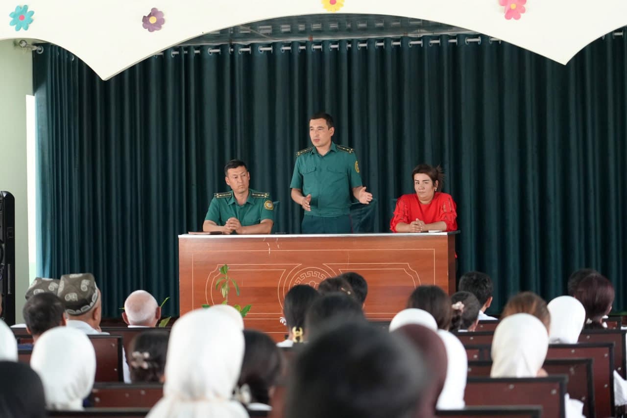 The preventative awareness initiatives are being undertaken for school graduates and their parents in Bulakbashi district, Andijan region