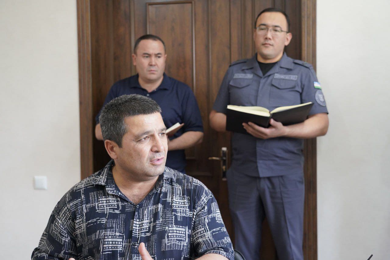 Руководством УВД Ферганской области проведен очередной прием граждан