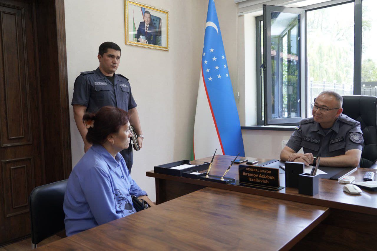 Руководством УВД Ферганской области проведен очередной прием граждан