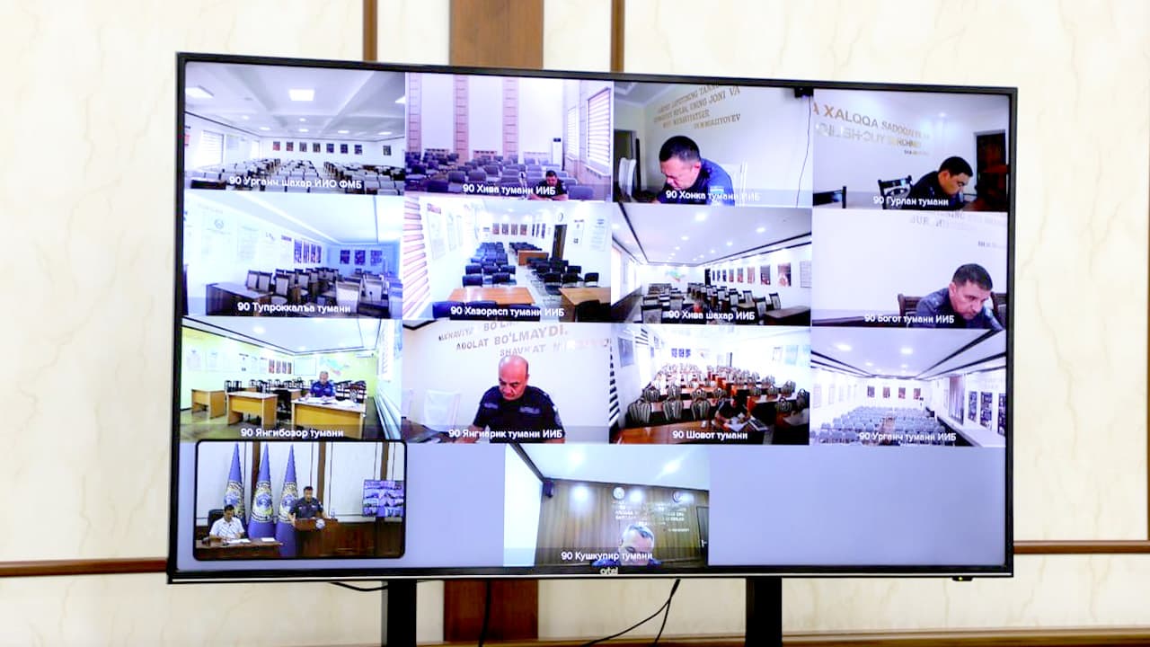 В Хорезмской области начались краткосрочные учебные занятия для руководителей территориальных органов внутренних дел