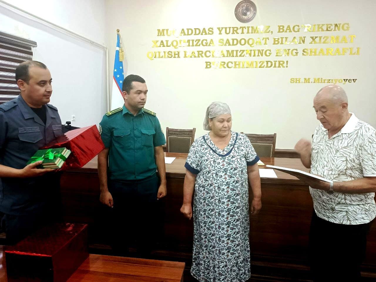 Службой духовно-просветительской работы и кадрового обеспечения УВД Хорезмской области организована встреча с молодыми сотрудниками и членами их семей