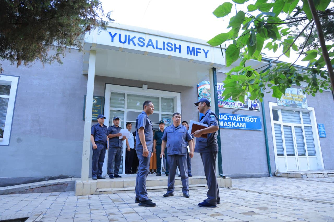 Namangan viloyati Ichki ishlar boshqarmasi rahbariyati tomonidan mahallalarda oʻrganish ishlari davom etmoqda