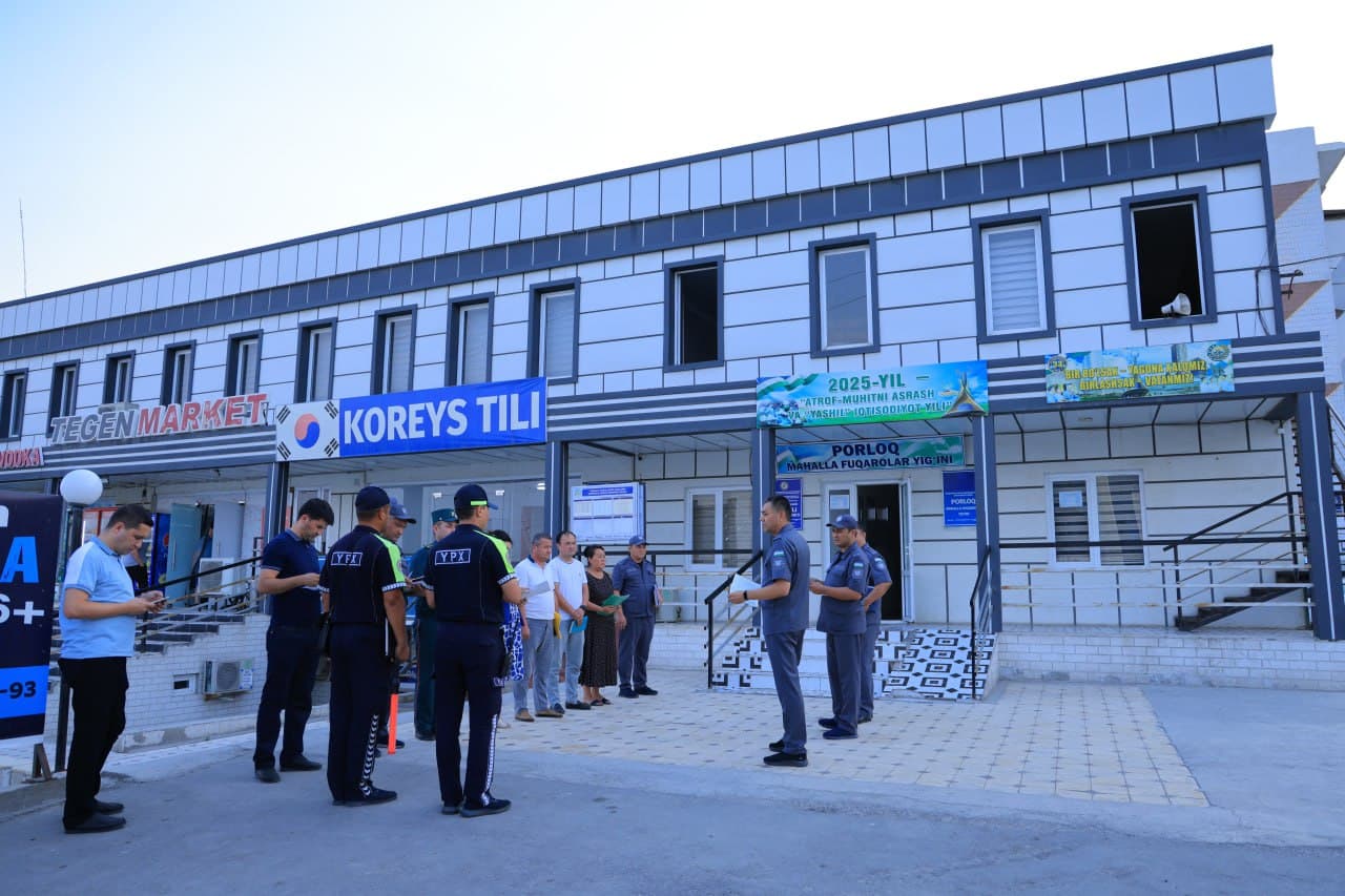 Namangan viloyati Ichki ishlar boshqarmasi rahbariyati tomonidan mahallalarda oʻrganish ishlari davom etmoqda