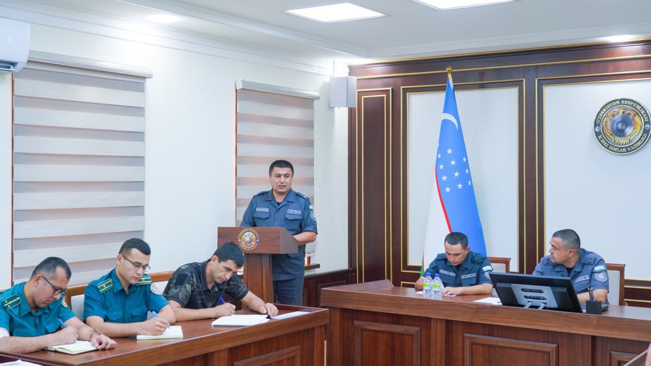 В УВД Кашкадарьинской области проведен учебно-практический семинар по исполнению Указа Президента