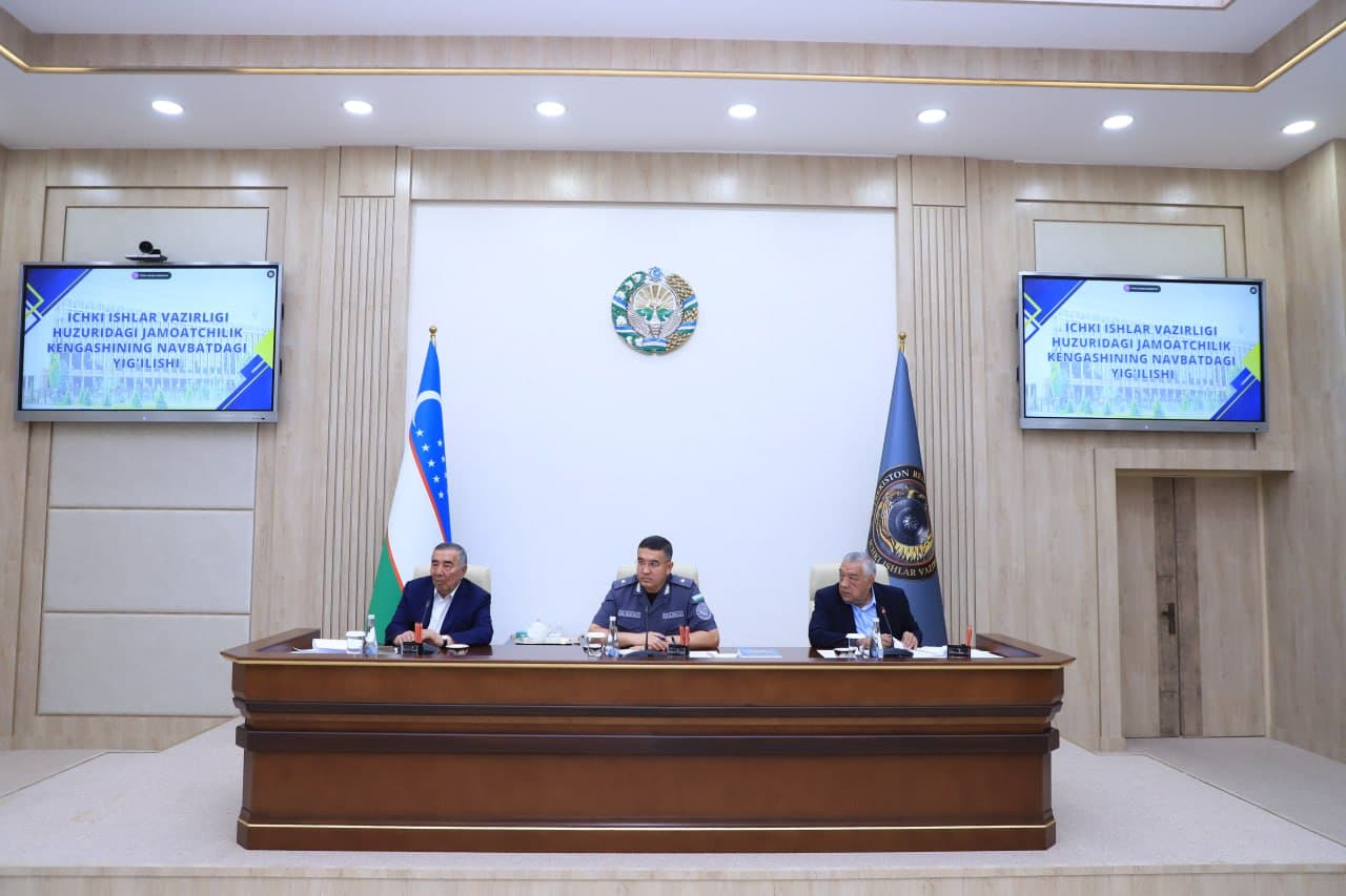 Ички ишлар вазирлиги ҳузуридаги Жамоатчилик кенгашининг ҳисобот йиғилиши бўлиб ўтди