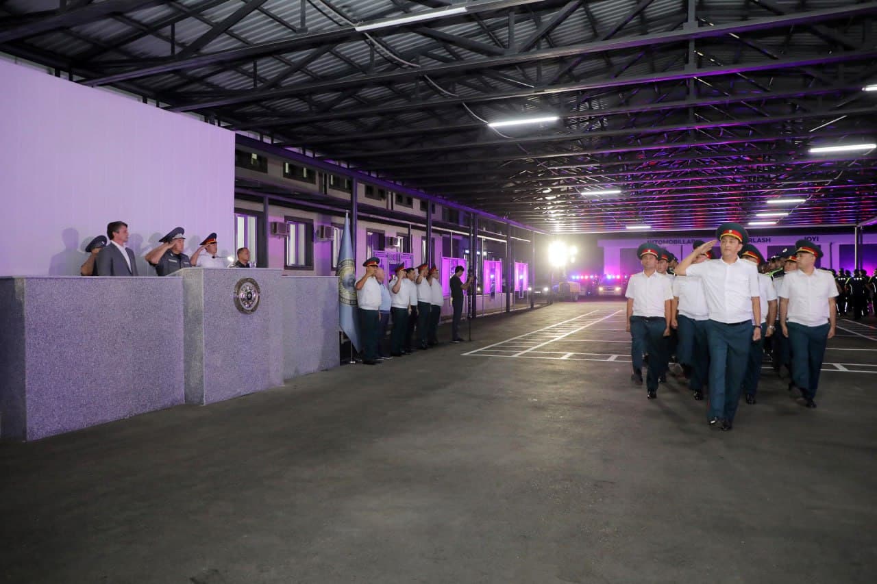 После проведения капитального ремонта введено в эксплуатацию административное здание бригады Дорожно-патрульной службы ГУВД Ташкента