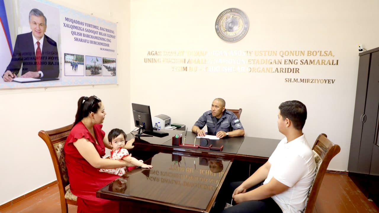 Qoraqalpogʻiston Respublikasi Ichki ishlar vaziriligi rahbariyatining navbatdagi shaxsiy qabuli oʻtkazildi