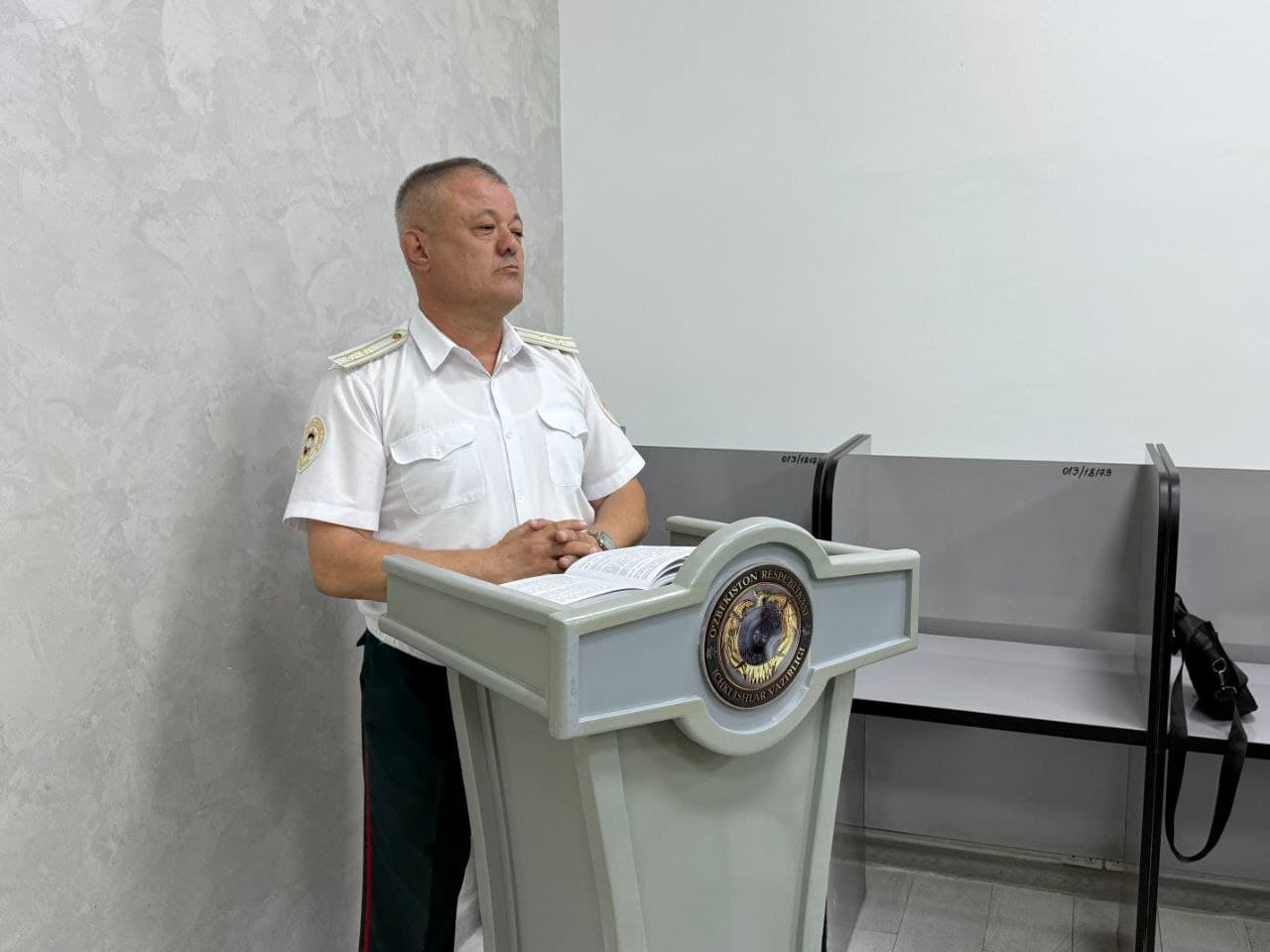 Навоийда эксперт-криминалистика ходимларининг касбий малака ва кўникмаларини ошириш мақсадида ўқув машғулоти ташкил этилди