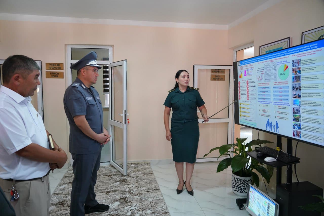 Ички ишлар вазирлигининг ишчи гуруҳи томонидан Сирдарё вилоятида комплекс инспекторлик текшируви ўтказилди