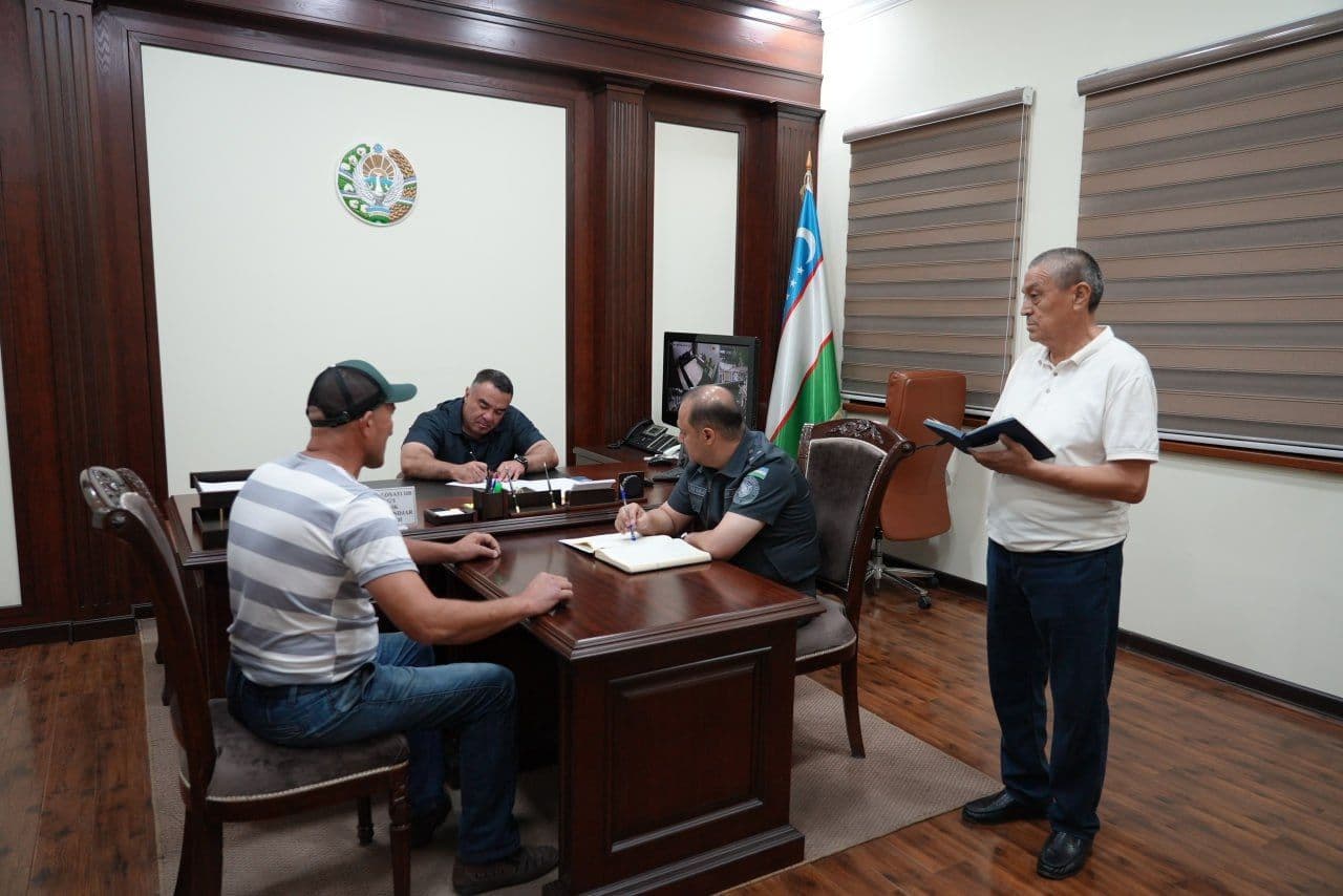 Состоялся очередной личный прием граждан руководством УВД Андижанской области