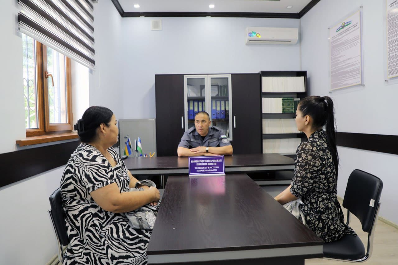 Қорақалпоғистон Республикаси ИИВ раҳбарияти томонидан жисмоний ва юридик шахсларнинг мурожаатлари қабул қилинди