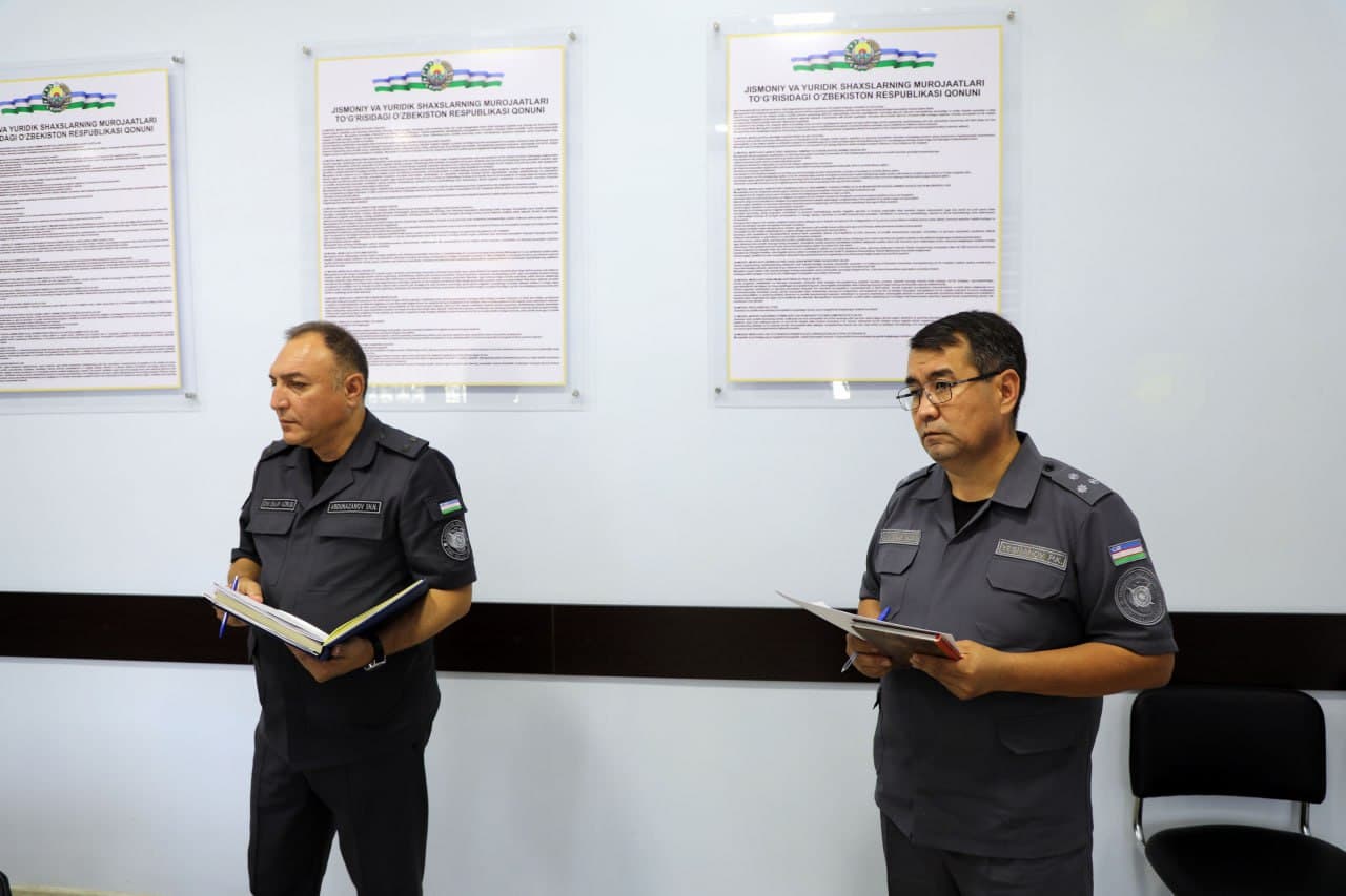 Қорақалпоғистон Республикаси ИИВ раҳбарияти томонидан жисмоний ва юридик шахсларнинг мурожаатлари қабул қилинди