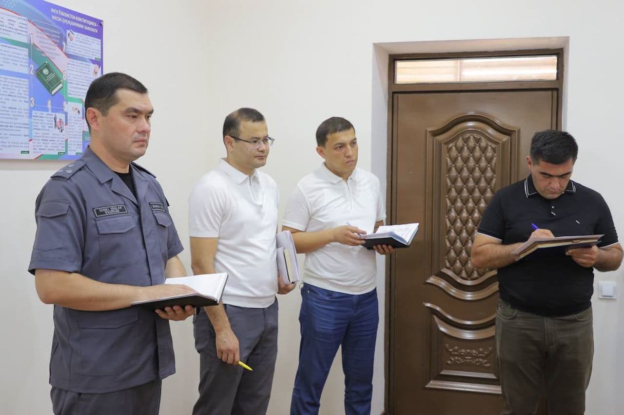 Xorazm viloyati IIB rahbariyati tomonidan shaxsiy qabul oʻtkazildi