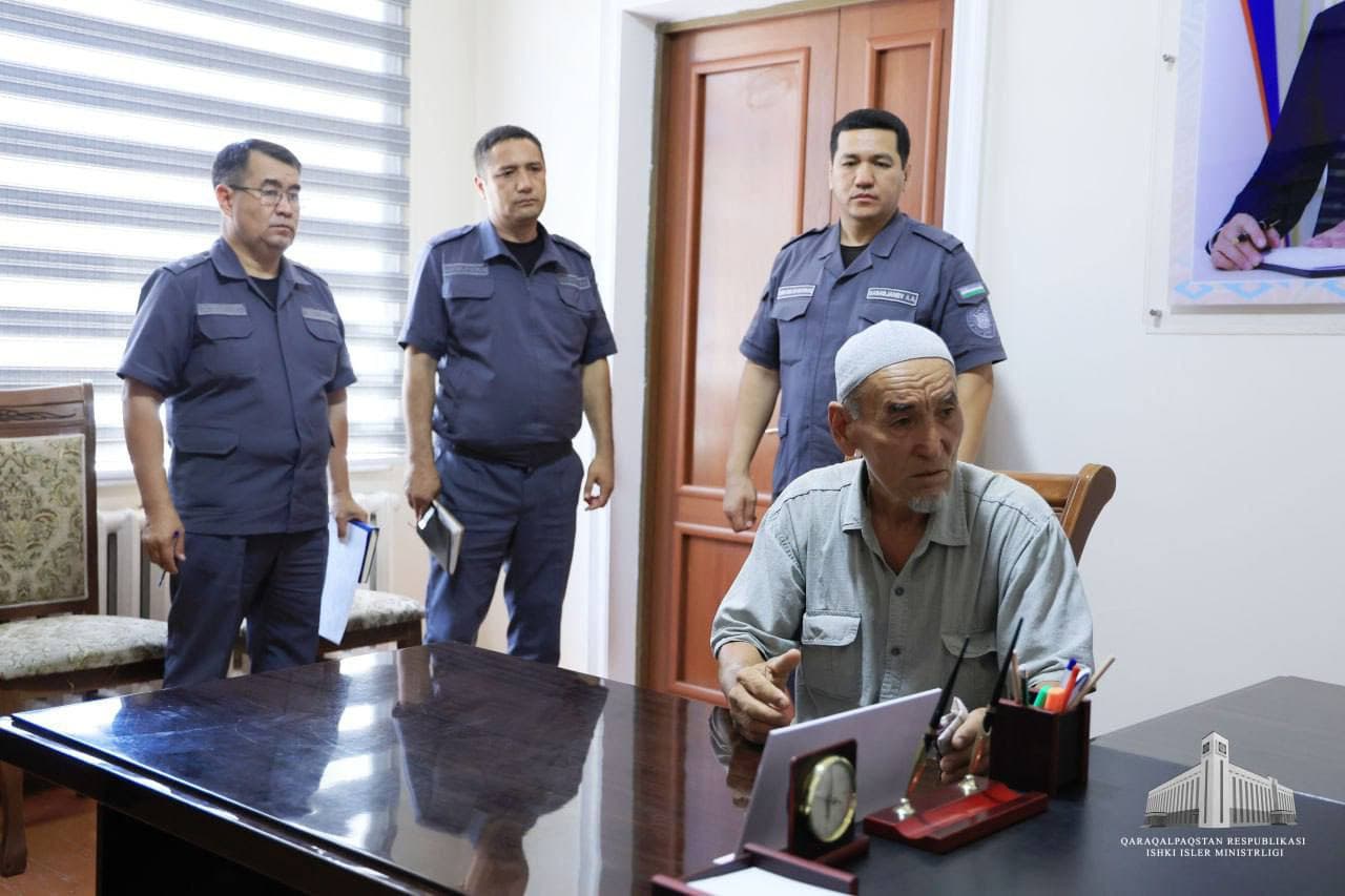 Qoraqalpogʻiston Respublikasi Ichki ishlar vaziri tomonidan jismoniy va yuridik shaxslarning murojaatlari boʻyicha shaxsiy qabuli oʻtkazildi