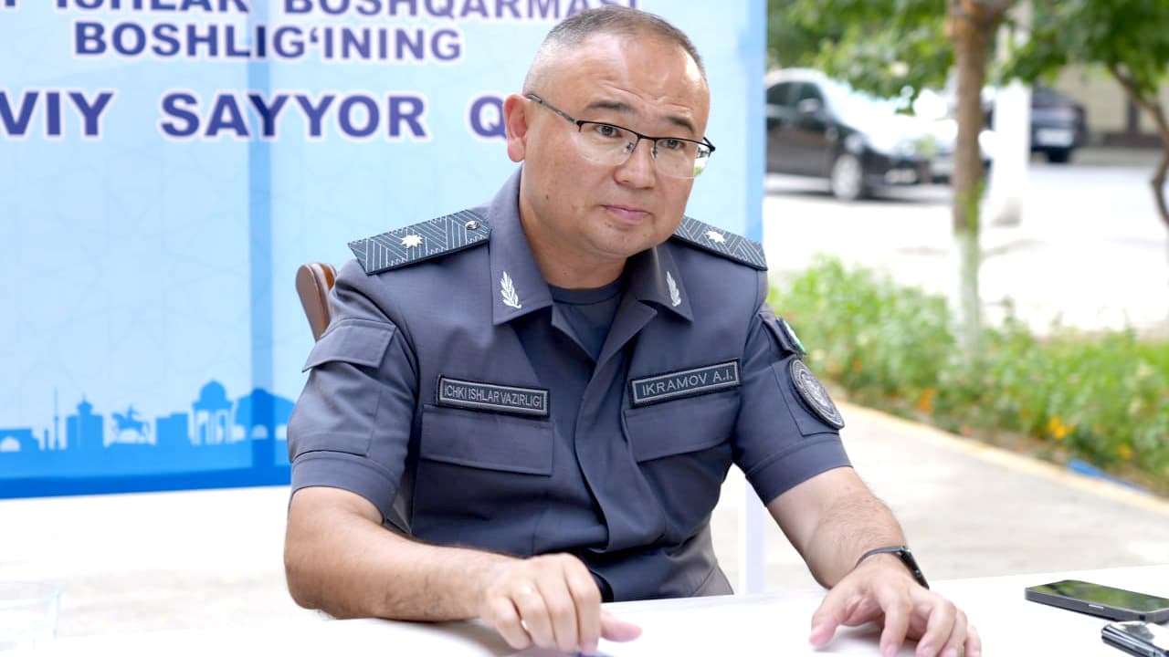 Fargʻona viloyati IIB rahbariyati tomonidan Fargʻona shahrining "Yoshlar mahallasida" sayyor qabul oʻtkazildi