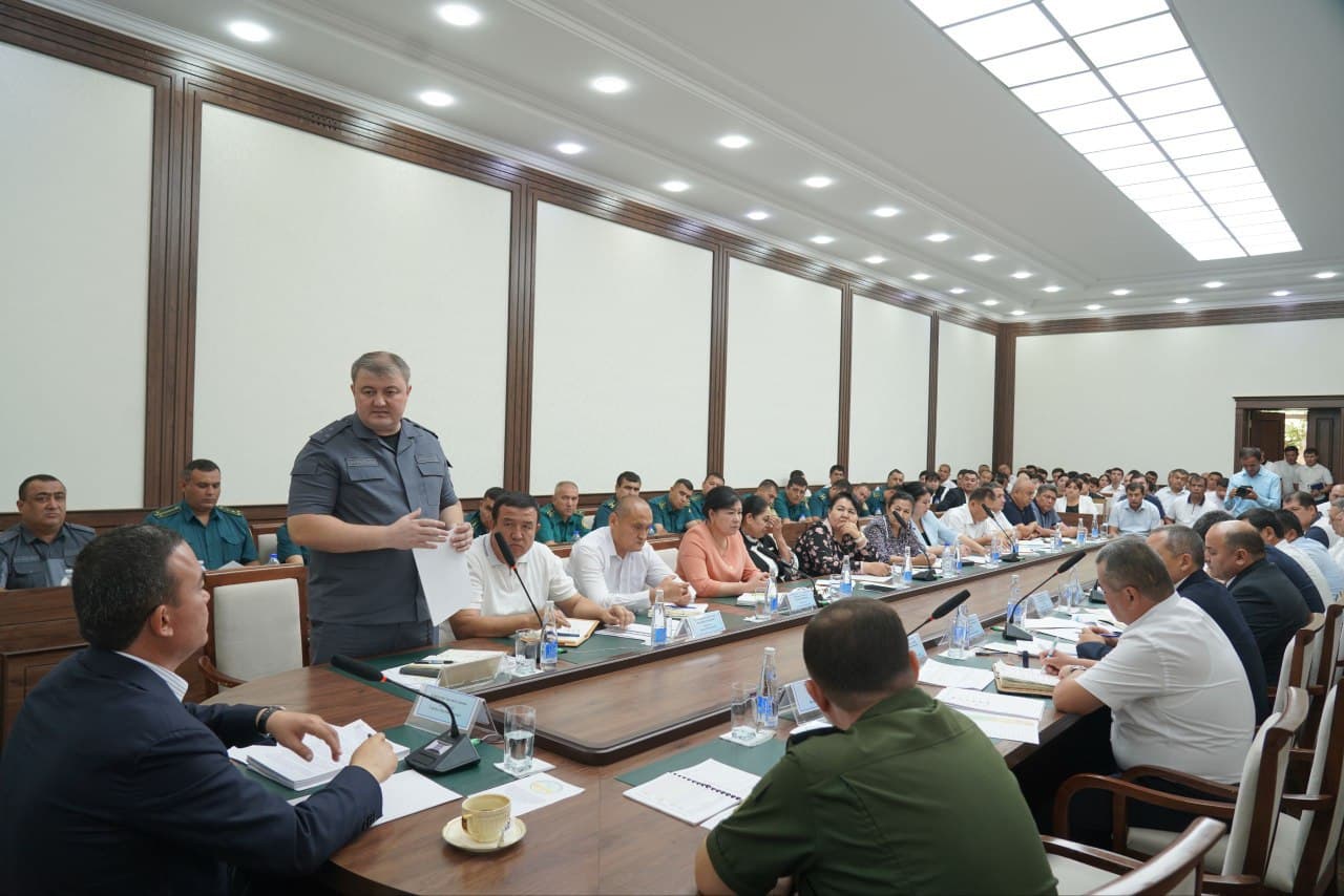 Рассмотрены меры по улучшению криминогенной обстановки и предупреждению правонарушений в Сурхандарьинской области