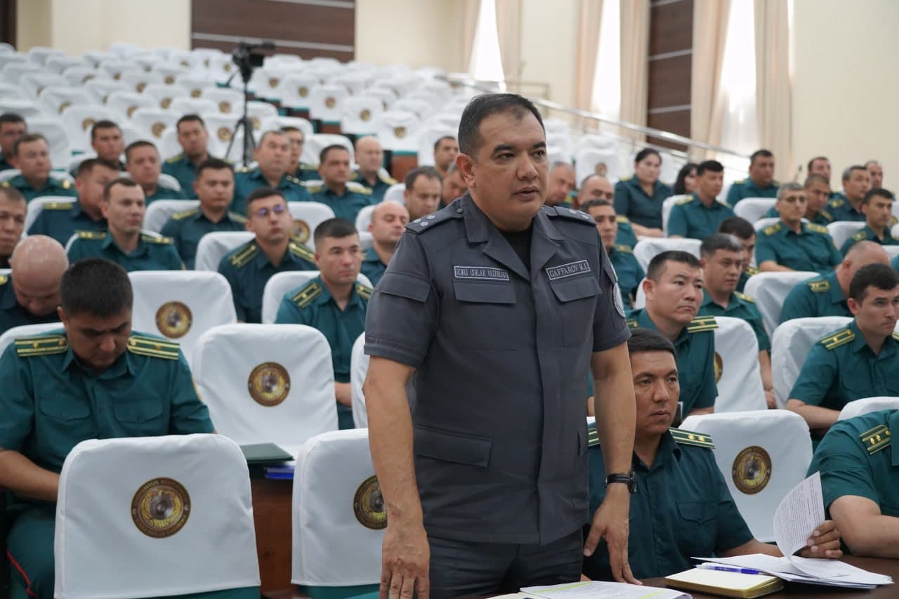 Samarqand viloyati Ichki ishlar boshqarmasida yarim yillik ishlar natijasi muhokama qilindi