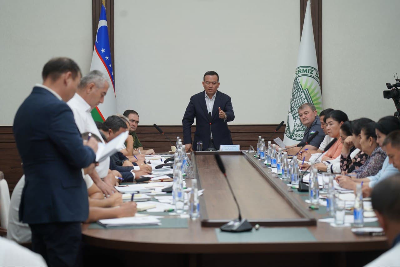 Рассмотрены меры по улучшению криминогенной обстановки и предупреждению правонарушений в Сурхандарьинской области