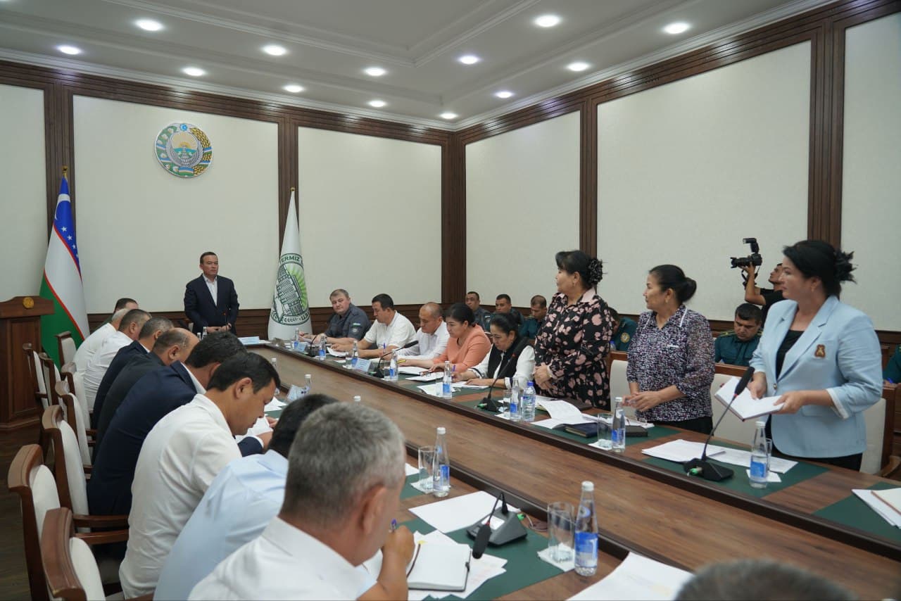 Рассмотрены меры по улучшению криминогенной обстановки и предупреждению правонарушений в Сурхандарьинской области