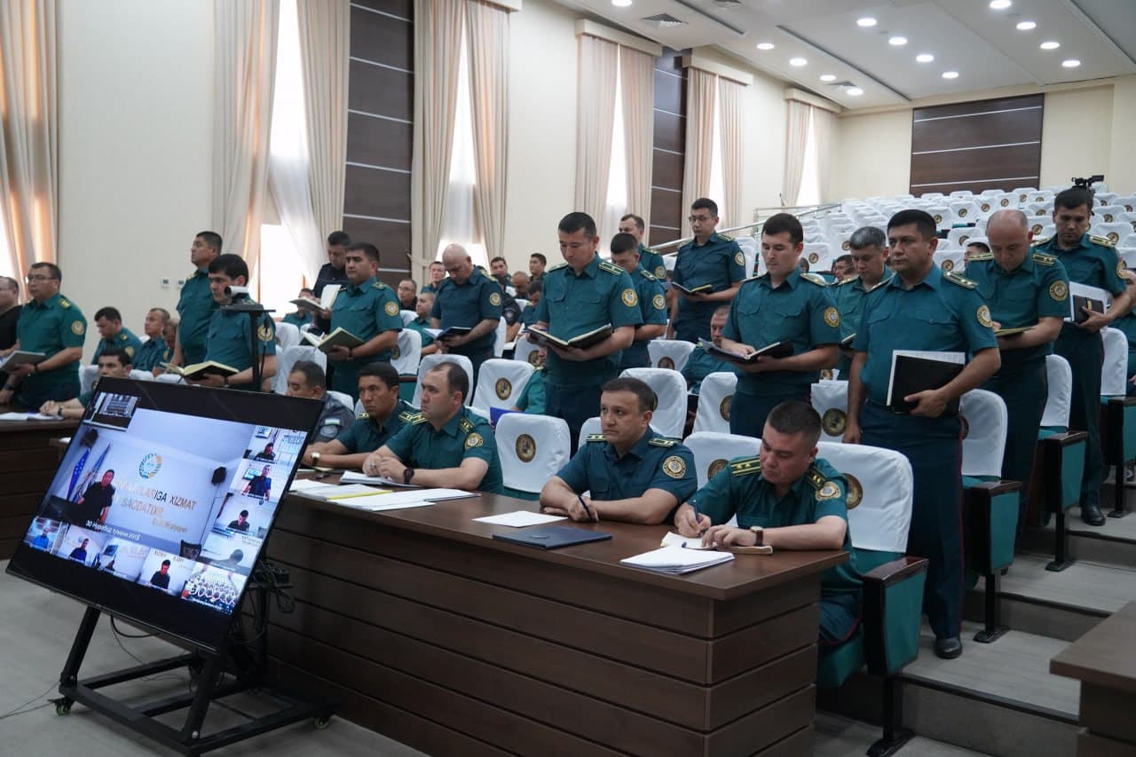Samarqand viloyati Ichki ishlar boshqarmasida yarim yillik ishlar natijasi muhokama qilindi
