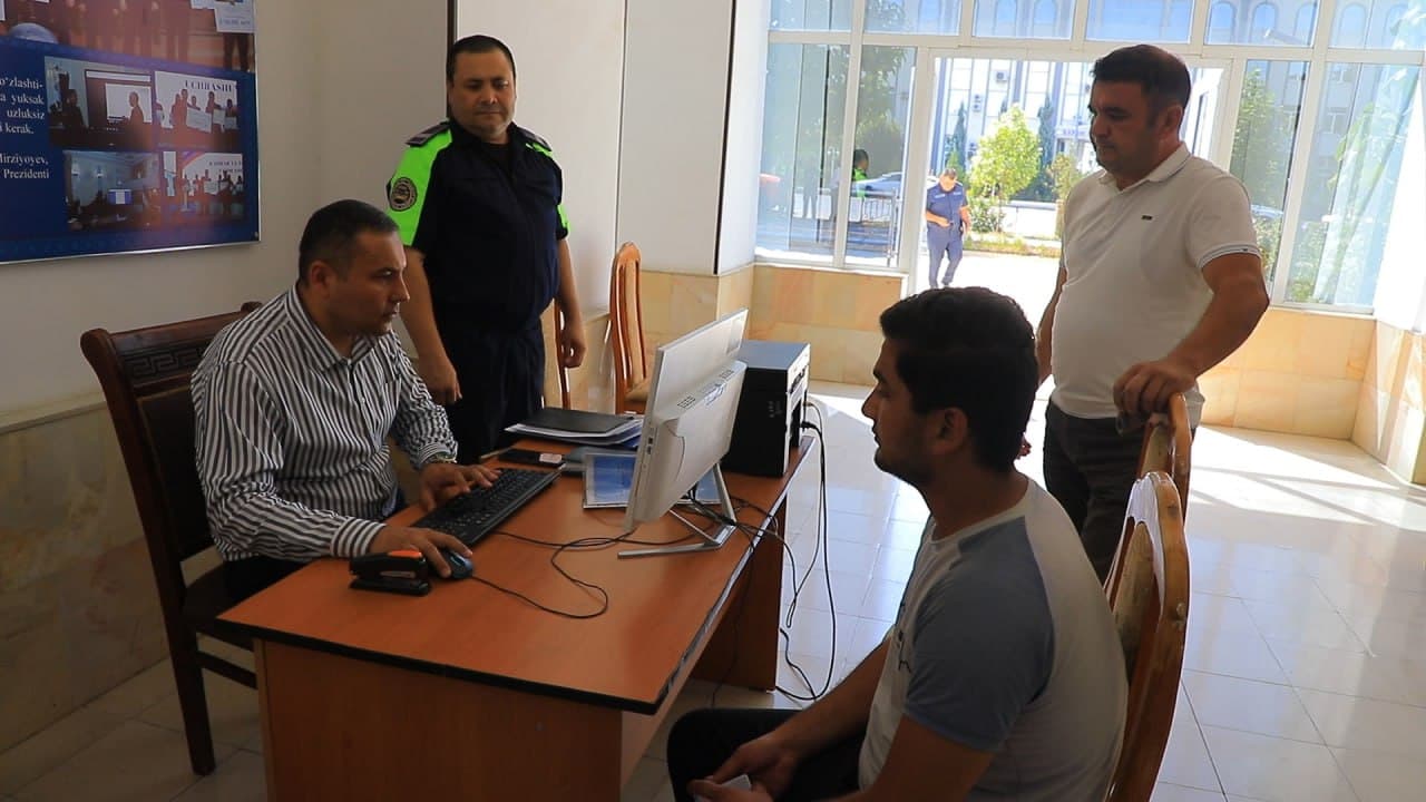 Qashqadaryo viloyatida Ichki ishlar vazirligi Jamoat xavfsizligi departamenti Yoʻl harakati xavfsizligi xizmati rahbariyatining sayyor qabuli tashkil etildi