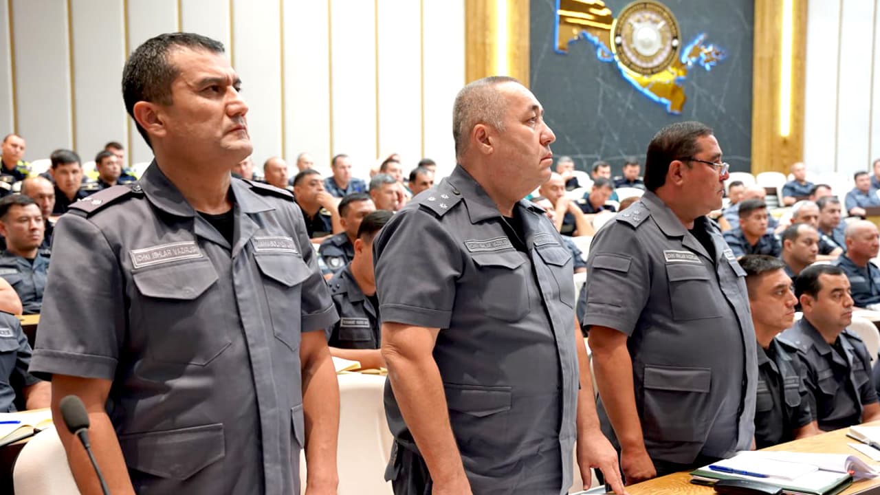 Ichki ishlar vazirligi rahbariyati boshchiligida Transport va turizm obyektlarida xavfsizlikni taʼminlash departamentida 6 oylik faoliyati sarhisob qilindi