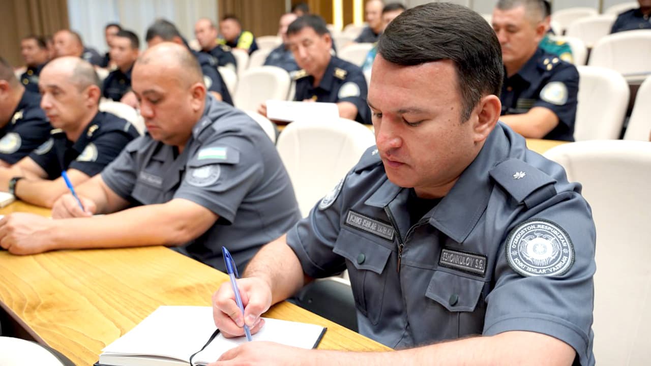 Ichki ishlar vazirligi rahbariyati boshchiligida Transport va turizm obyektlarida xavfsizlikni taʼminlash departamentida 6 oylik faoliyati sarhisob qilindi