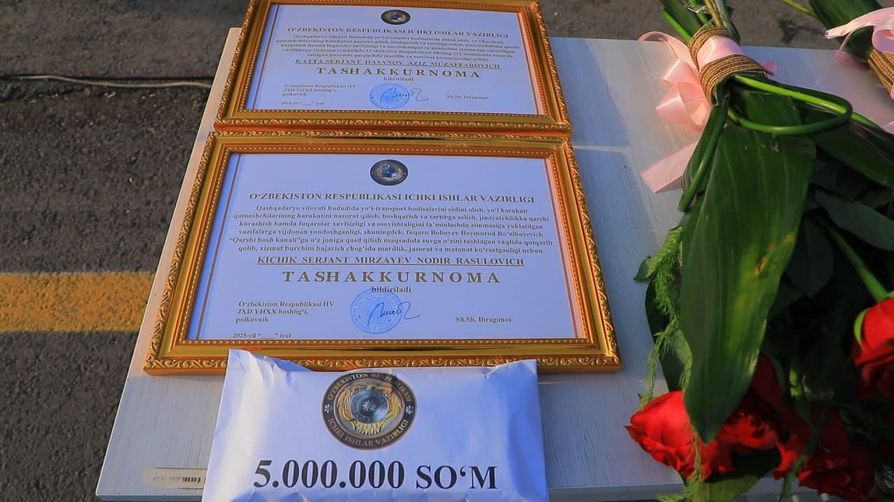 Ichki ishlar vazirligi Jamoat xavfsizligi departamenti Yoʻl harakati xavfsizligi xizmati rahbariyati Qashqadaryo viloyatida “Xavfsiz va sogʻlom yurt” keng qamrovli tezkor profilaktik tadbirining ikkinchi bosqichi doirasida yoʻriqnoma tashkil etdi