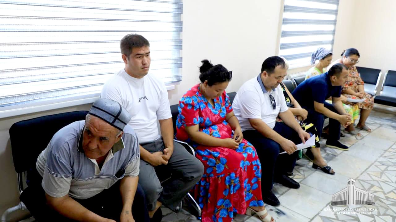 Qoraqalpogʻiston Respublikasi Ichki ishlar vazirligi rahbariyatining navbatda qabuli oʻtkazildi